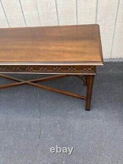 65702 DREXEL 18th Century Mahogany Library Console Table Stand