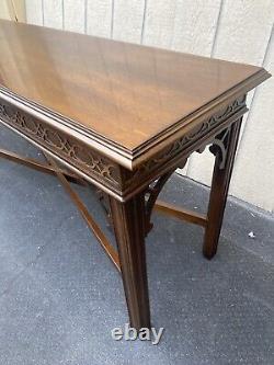 65702 DREXEL 18th Century Mahogany Library Console Table Stand