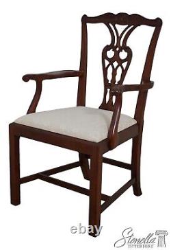 66145EC BAKER Chippendale Mahogany Open Armchair