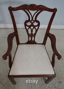 66145EC BAKER Chippendale Mahogany Open Armchair