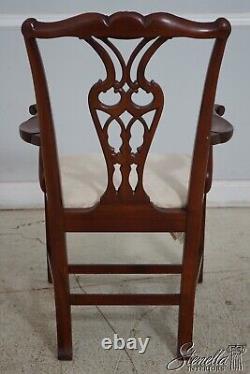 66145EC BAKER Chippendale Mahogany Open Armchair