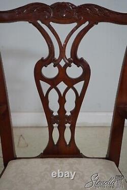 66145EC BAKER Chippendale Mahogany Open Armchair