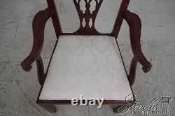 66145EC BAKER Chippendale Mahogany Open Armchair