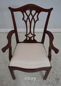 66906 Set of 8 MAITLAND SMITH Chippendale Mahogany Dining Chairs