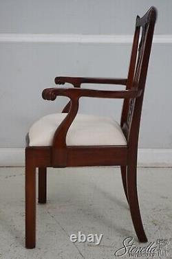 66906 Set of 8 MAITLAND SMITH Chippendale Mahogany Dining Chairs