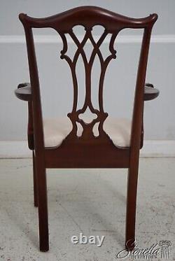 66906 Set of 8 MAITLAND SMITH Chippendale Mahogany Dining Chairs