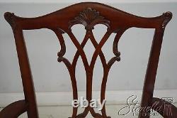 66906 Set of 8 MAITLAND SMITH Chippendale Mahogany Dining Chairs