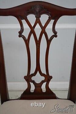 66906 Set of 8 MAITLAND SMITH Chippendale Mahogany Dining Chairs