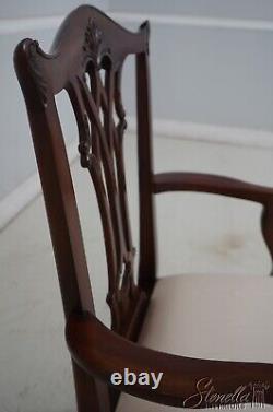 66906 Set of 8 MAITLAND SMITH Chippendale Mahogany Dining Chairs