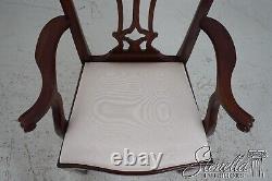 66906 Set of 8 MAITLAND SMITH Chippendale Mahogany Dining Chairs