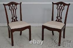 66906 Set of 8 MAITLAND SMITH Chippendale Mahogany Dining Chairs