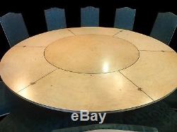 7.5ft amazing Grand Mahogany Jupe circular dining table, pro French Polished