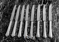 8 Dinner Knives New French Blade Knives Chippendale Sterling by TOWLE SILVER