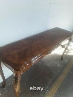A Gorgeous Vintage Chippendale Style Walnut Sofa/Hall Table with Ball & Claw Feet