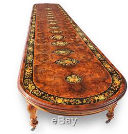 A Simply world class magnificent Grand 32ft / 10 meter Burr Walnut table