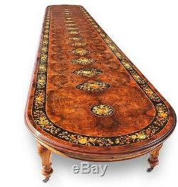 A Simply world class magnificent Grand 32ft / 10 meter Burr Walnut table