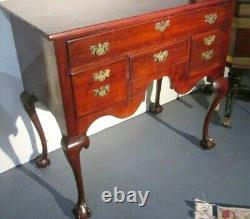 ANTIQUE CHIPPENDALE HIGHBOY 18th C. BASE ON BALL & CLAW FEET FINE NY ESTATE