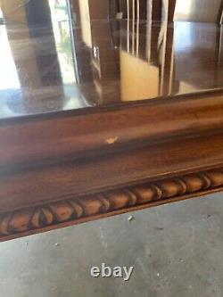 ANTIQUE KARGES Chippendale Dining Table with 3 Leaves