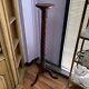 Atq 1880 English Chippendale Hand Carved Mahogany Wood 55 Torchere Plant Stand
