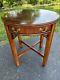 Altavista Lane Traditional Chippendale Style 24 Round Banded End Side Table
