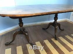 Amazing CMC Designs Art Deco Burr Walnut dining table to be pro French polished
