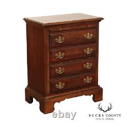 American Drew Chippendale Style Cherry Bedside Chest Nightstand