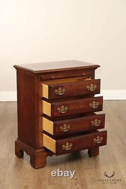 American Drew Chippendale Style Cherry Bedside Chest Nightstand