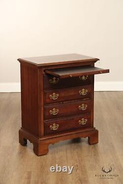 American Drew Chippendale Style Cherry Bedside Chest Nightstand