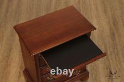 American Drew Chippendale Style Cherry Bedside Chest Nightstand