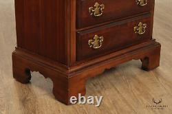 American Drew Chippendale Style Cherry Bedside Chest Nightstand