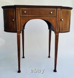 Antique 1850 George III 3rd Entryway, or Sideboard Table Mother of Pearl Inlay