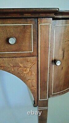 Antique 1850 George III 3rd Entryway, or Sideboard Table Mother of Pearl Inlay