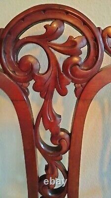 Antique 1850 George IIl 3rd Style Mahogany Settee Loveseat Mother of Pearl Inlay