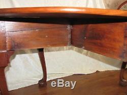 Antique American Mahogany Chippendale Drop Leaf Dining Table Circa 1770