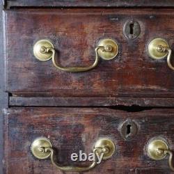 Antique Anglo Indian Chippendale Teak Table-Top Writing Chest / Box 18th century