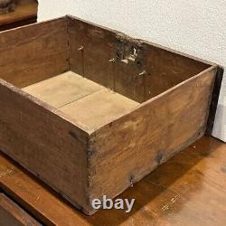 Antique Anglo Indian Chippendale Teak Table-Top Writing Chest / Box 18th century