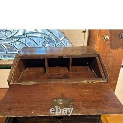 Antique Anglo Indian Chippendale Teak Table-Top Writing Chest / Box 18th century