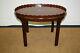 Antique Councill Craftsman Mahogany Chippendale Occasional Coffee End Lamp Table