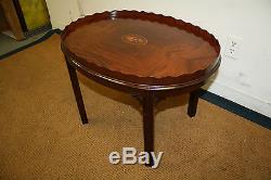 Antique COUNCILL CRAFTSMAN MAHOGANY chippendale occasional coffee end lamp table