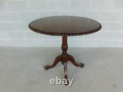 Antique Centennial Period Chippendale Style Tilt Top Table