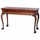 Antique Chippendale Carved Mahogany Convertible Draw-top Sofa Table, Circa 1910