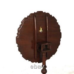 Antique Chippendale Carved Mahogany Pie Crust Tilt Top Table C1930
