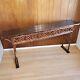 Antique Chippendale Chinese Bamboo And Rattan Altar/console Table