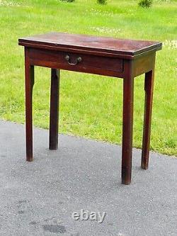 Antique Chippendale George III Mahogany Game Table c. 1760