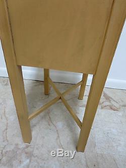 Antique Chippendale High Leg Lamp End Table Shelf Night Stand A