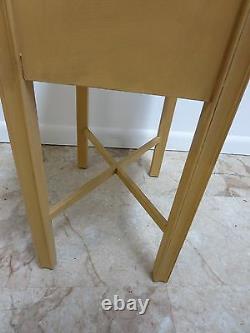 Antique Chippendale High Leg Lamp End Table Shelf Night Stand B