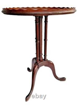 Antique Chippendale Pie Crust Table in WaInut Weiman Heirloom Quality Furniture