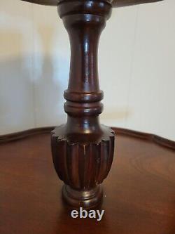 Antique Chippendale Style 3-Tier Mahogany Table Metal Claw Feet LOCAL PICKUP