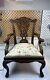 Antique Chippendale Style Carved Wood Children's Chair