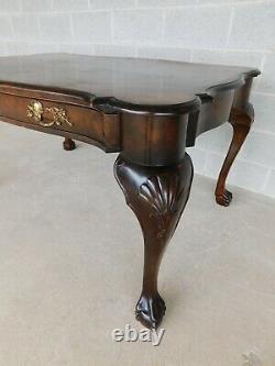 Antique Chippendale Style Library Table / Desk